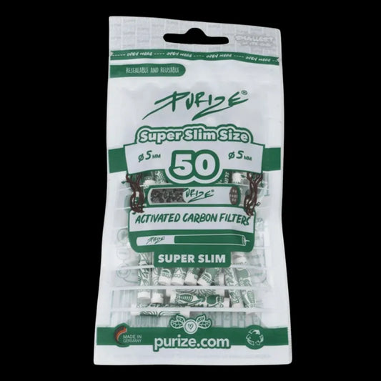 PURIZE Aktivkohlefilter Super Slim Size 5mm - 420Strainz