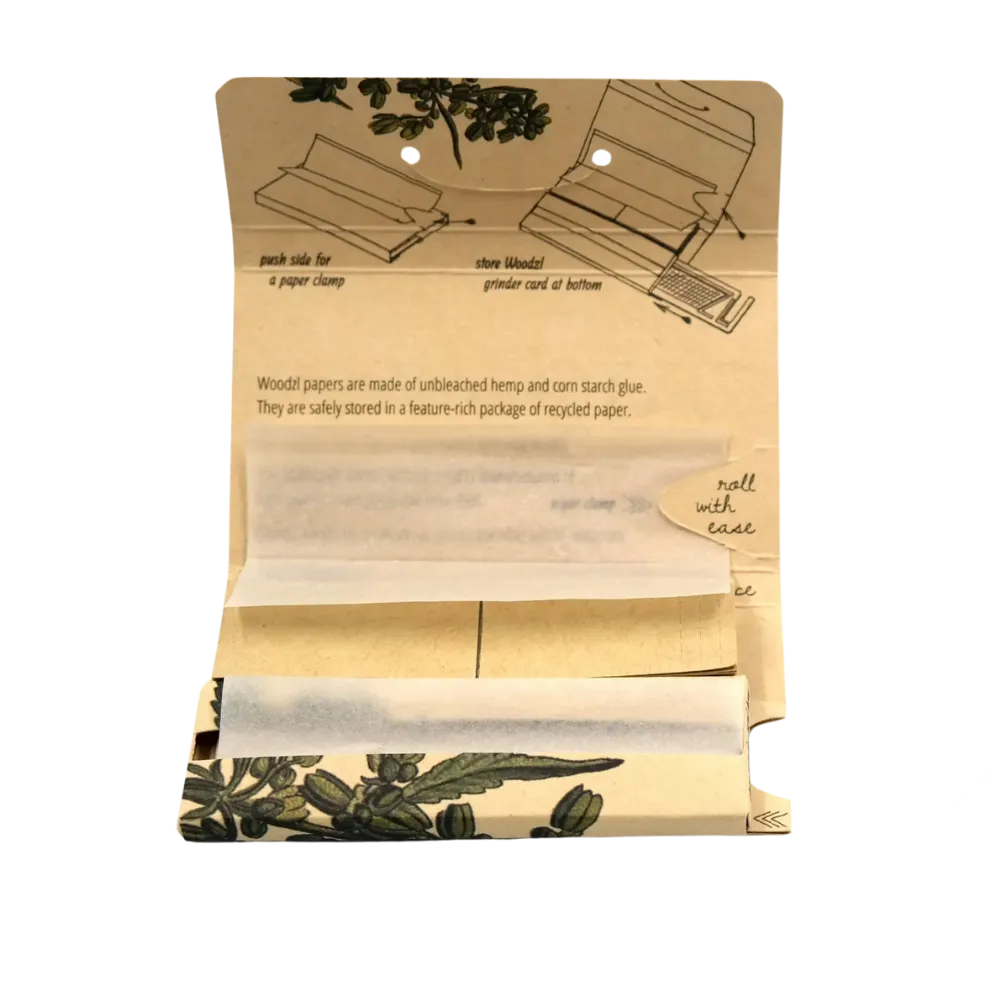 WOODZL 1 1/4 Sticky Papers & Tips – Short Edition - 420Strainz
