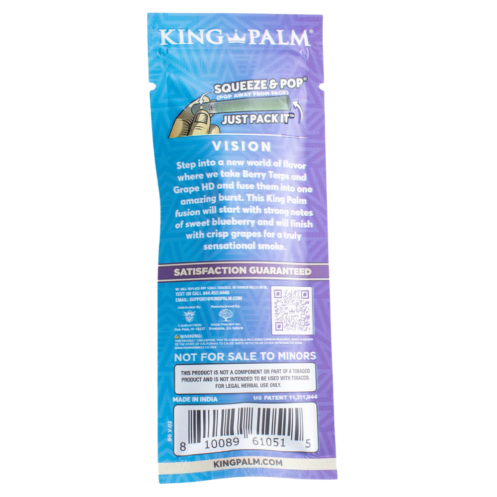 King Palm Blue Grape – 2 Mini Rolls - 420Strainz