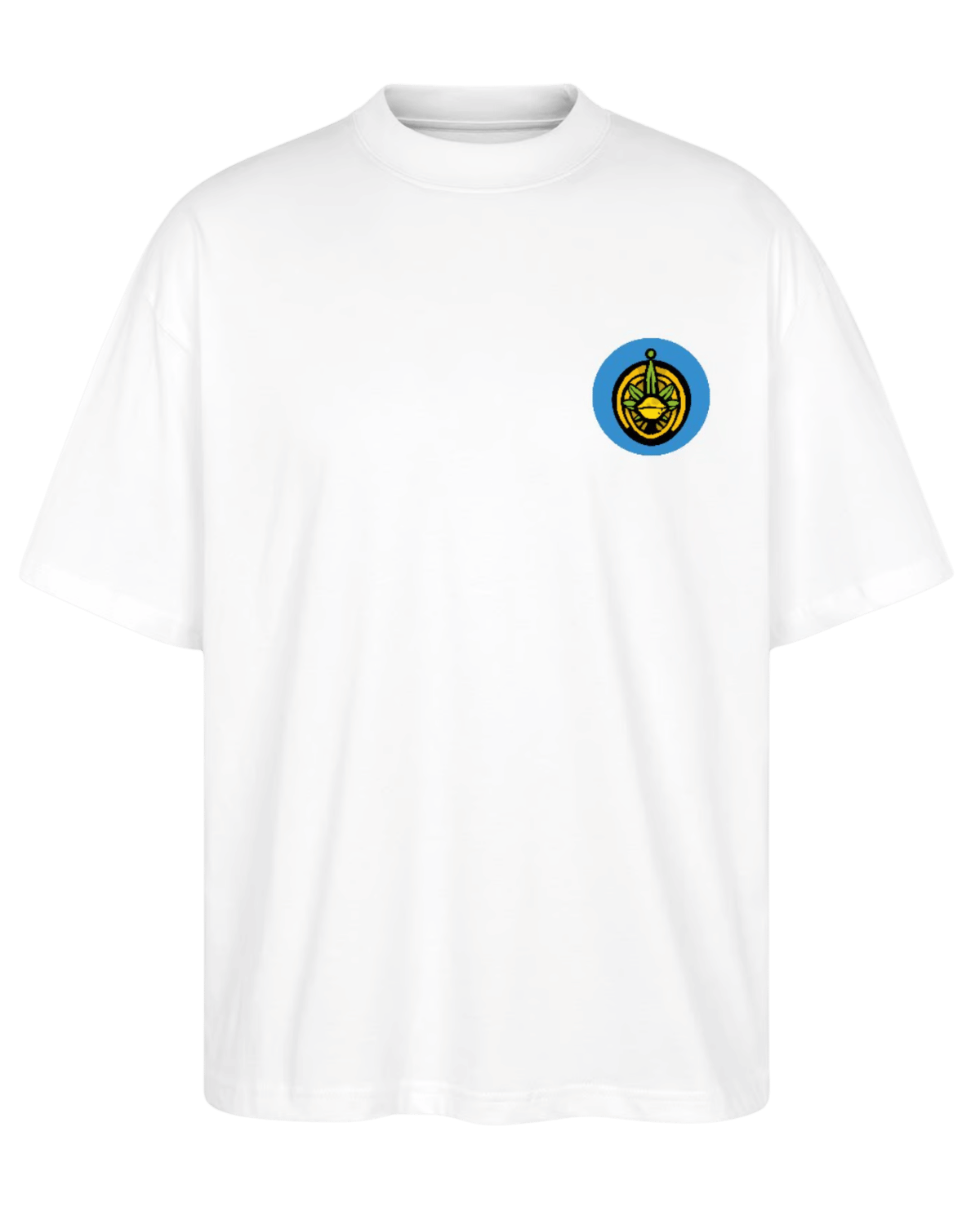 Weißes KaliSeeds T-Shirt mit stylischem Logo – hochwertiges Merchandise für Fans und Grower