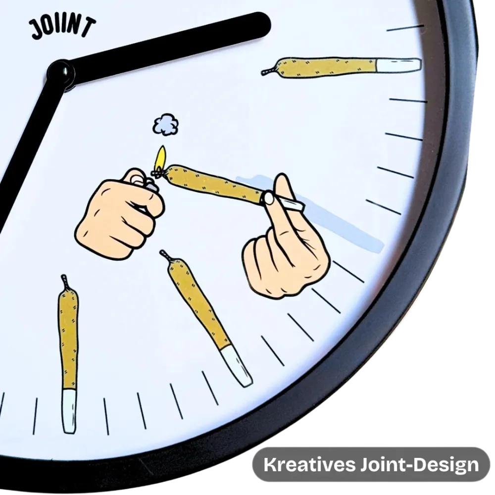 420 Wanduhr | Kreatives Joint-Design, limitiert auf 420 Stück - 420Strainz