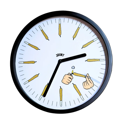 420 Wanduhr | Kreatives Joint-Design, limitiert auf 420 Stück - 420Strainz