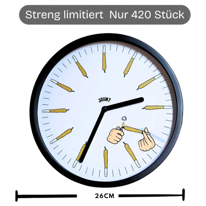 420 Wanduhr | Kreatives Joint-Design, limitiert auf 420 Stück - 420Strainz