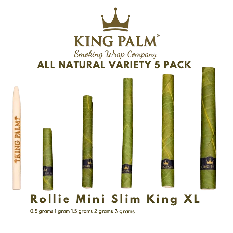 Kin Variety Pack King Palm 5-pack Variety Pack – Natural Rolls without Tobacco – 420Strainz